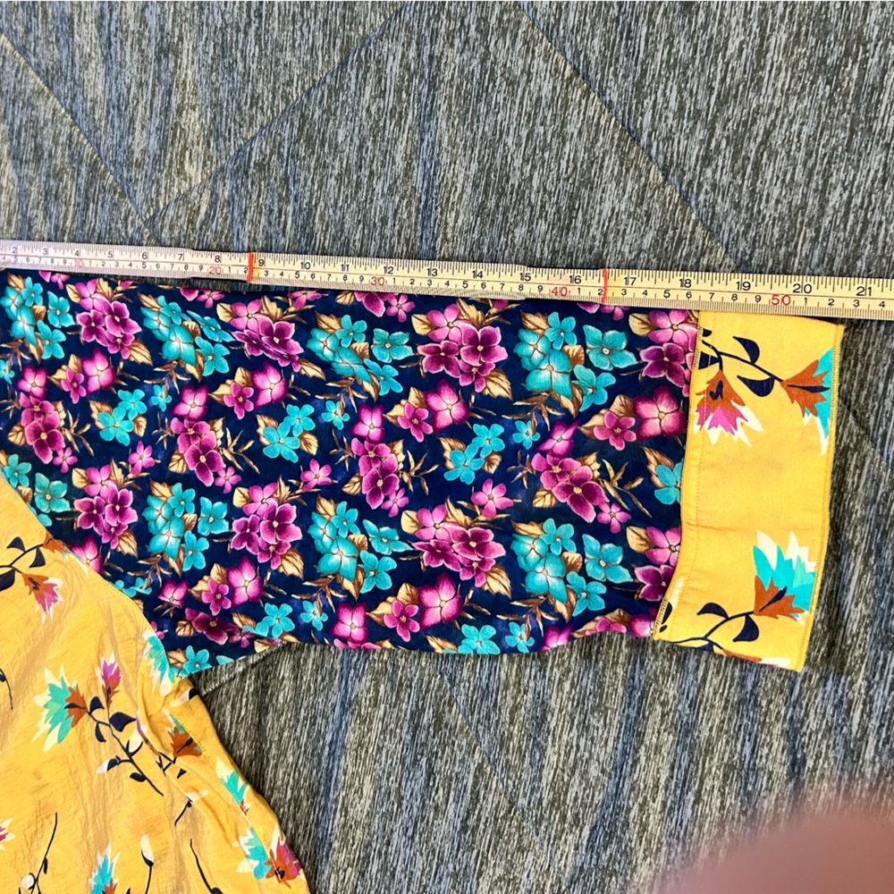 Multiples Women’s 2X Floral Patchwork Button Fron… - image 8